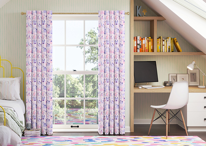 Magic Castle, Fairy Purple - Made to Measure Curtains - Image 3